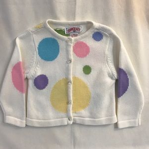 Copper Key Girls 2T Polka Dot Cardigan Sweater